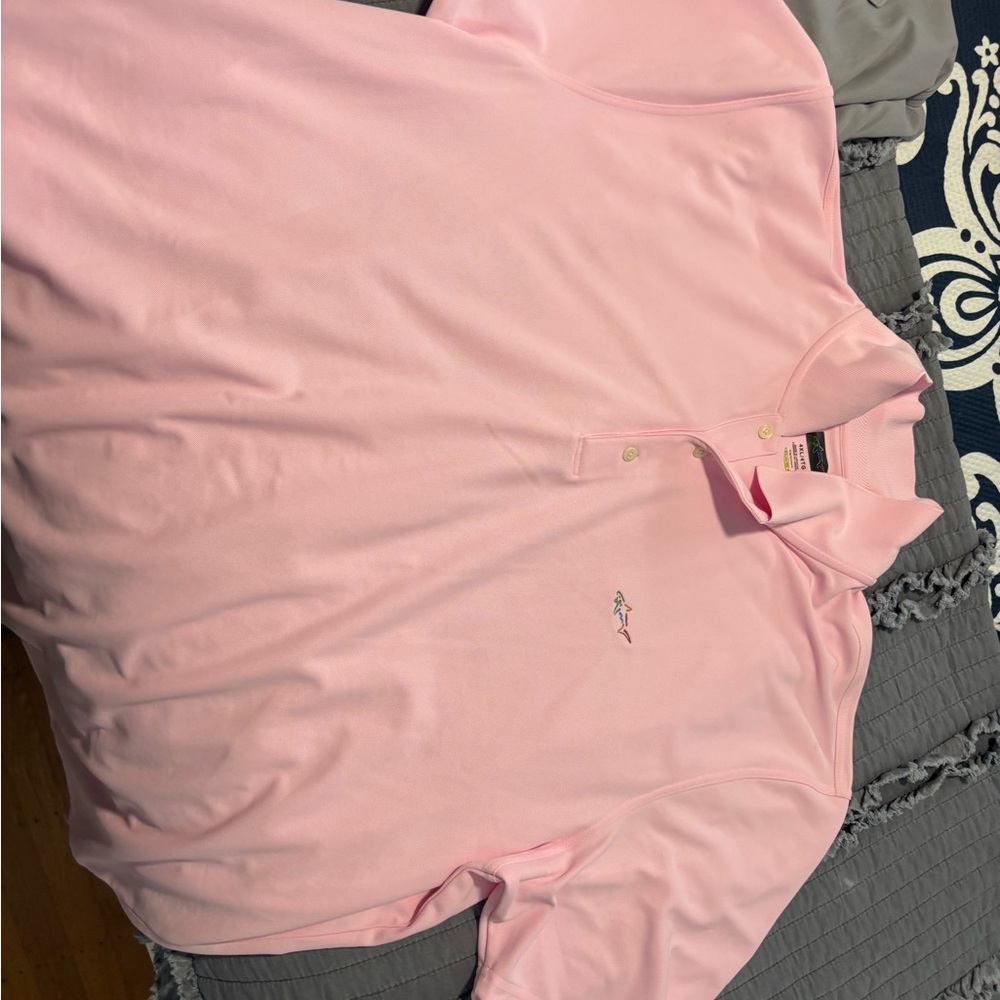 Greg Norman (The Shark) Pink Polo Shirt - Picture 3 of 3